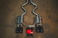 BMW E90,E92 M3 4.0L Axleback T304 SS Forged Carbon 3.5" Tips