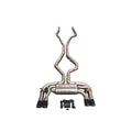 BMW F85 X5M, F86 X6M 4.4L Catback T304 SS, Black 3.5" Tips