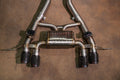 BMW G80,G82 M3,M4 3.0L Axleback, T304 SS, Black 3.5" Tips