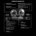 R1 12-22 Ford F-250 Super Duty Front & Rear Drill/Slot Silver Rotors w/Off-Road/Tow Pads