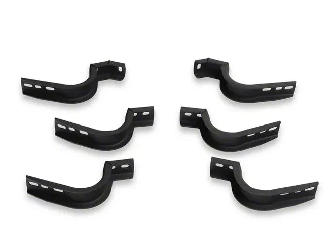 24C TACOMA 5IN OE XTREME COMPOSITE SIDE STEPS WITH MOUNTING BRACKETS KIT BLACK