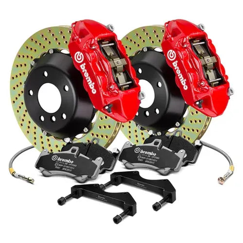 Brembo 00-03 Z8 (E52) Front GT BBK 6 Piston Cast 380x34 2pc Rotor Slotted TY3L-Silver