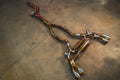 BMW F97,F98 X3M,X4M 3.0L Equal Length Catback, Grade 5 Titanium, Burnt Tips