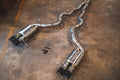 BMW F10 M5 4.4L Catback Grade 5 Titanium, Brushed 3.5" Tips