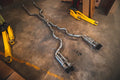 BMW F10 M5 4.4L Catback T304 SS ,Forged Carbon 3.5" Tips