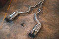 BMW F10 M5 4.4L Catback T304 SS ,Forged Carbon 3.5" Tips