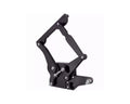 1965-1966 Mustang Hood Hinge Kit - Solid Frame - Fiberglass - Black