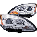 1315 SENTRA HEADLIGHT PROJECTOR W/UBAR CHROME CLEAR DRIVER/PASSENGER