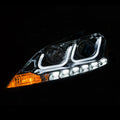 1315 SENTRA HEADLIGHT PROJECTOR W/UBAR CHROME CLEAR DRIVER/PASSENGER