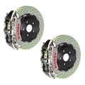 Brembo 05-11 A6 3.2L Front GTR BBK 6 Piston Billet 380x34 2pc Rotor Slotted TY3L- Nickel