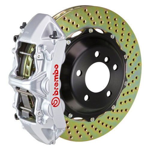 Brembo 16-18 Focus RS Front GT BBK 6 Piston Cast 380x32 2pc Rotor Slotted TY3L-Silver
