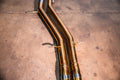 Audi RSQ8 4.0L Catback T304 SS Anodized Gold Reuses OEM Tips