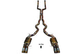 BMW F12 M6 4.4L Catback Grade 5 Titanium, Carbon Fiber 3.5" Tips