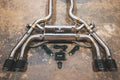 BMW F97,F98 X3M,X4M 3.0L Catback, T304 SS Burnt 3.5" Tips