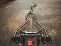 BMW F87 M2 3.0L Catback T304 Stanless Steel, Brushed 3.5" Tips