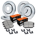 R1 07-20 Cadillac Escalade EXT Front & Rear Drill/Slot Silver Rotors w/Super Duty Pads