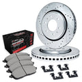 R1 10-21 Ford F-150 Front Drill/Slot Silver Rotors w/Off-Road/Tow Pads