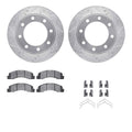 R1 99-05 Ford ExcursIon Front Drill/Slot Silver Rotors w/Off-Road/Tow Pads