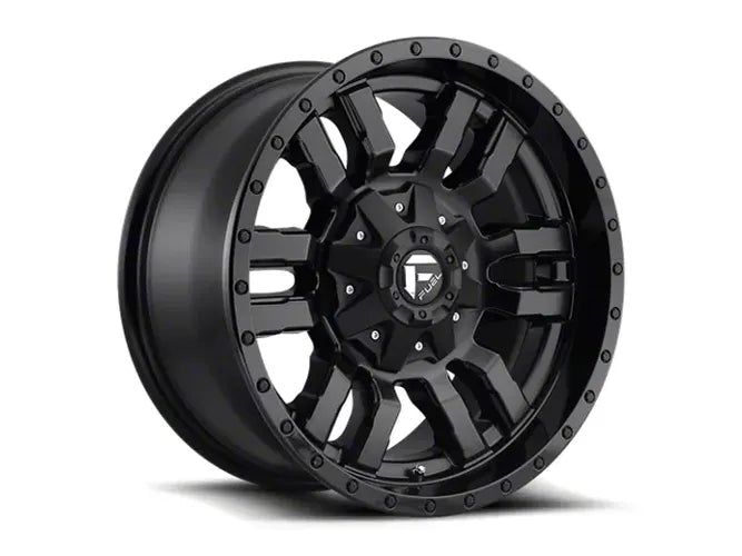 ~(53 lbs. 25X25X12)~ SLEDGE 22x9.5 6x135.00/6x139.70 MATTE BLACK GLOSS BLACK LIP (19 mm)