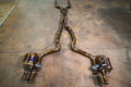 Mercedes W213 E 63 4.0L, Catback, Grade 5 Titanium, OEM Style Valvetronic Tips