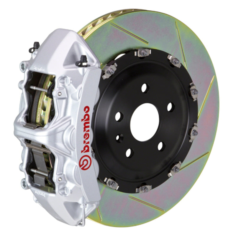 Brembo 24+ BMW M30i/530i XDrive Front GT BBK 6 Piston Cast 380x34 2pc Rotor Slotted TY3L - Silver