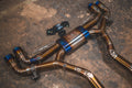 BMW F95 X5M / X6M 4.4L Catback, Grade 5 Titanium Carbon Fiber 4.0" Tips