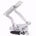 1966-1967 GTO Hood Hinge Kit - Solid Frame - Fiberglass - Black
