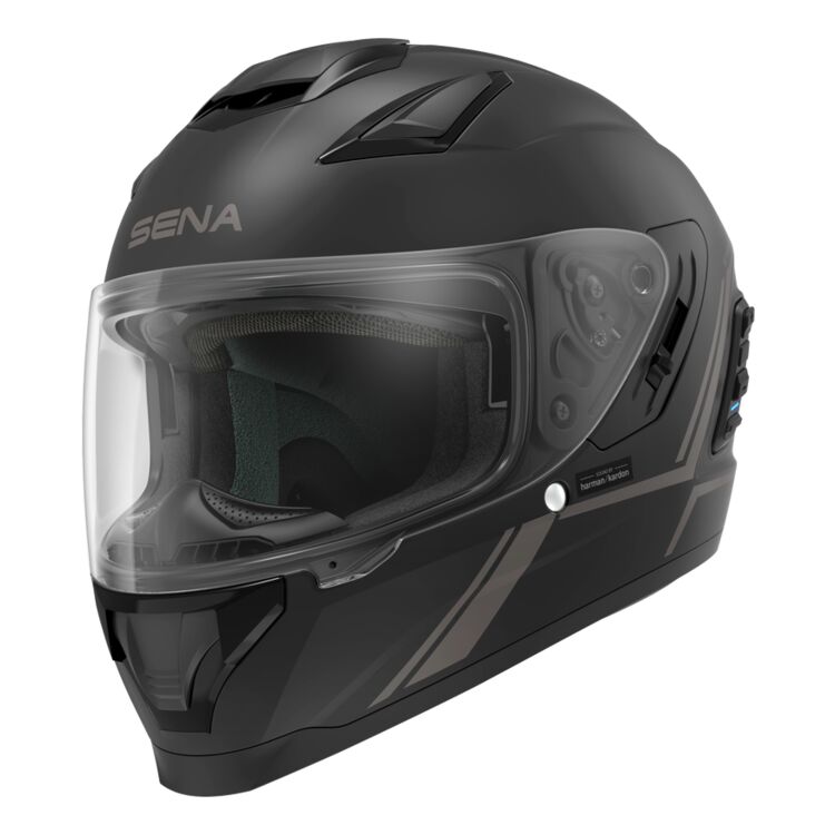 Sena Technologies Stryker Bluetooth Helmet w/ Mesh Intercom Glossy White - 2XL