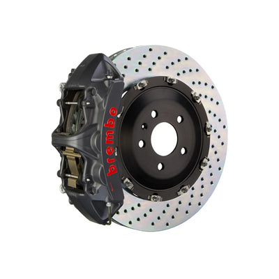 Brembo 12-18 A6 2.0T/12-18 A7 2.0T Fr GTS BBK 6 Pist Cast 380x34 2pc Rotor Slotted TY3L-Black HA