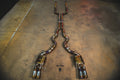 BMW F12 M6 4.4L Catback T304 SS, Carbon Fiber 3.5" Tips