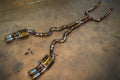 BMW F12 M6 4.4L Catback T304 SS, Carbon Fiber 3.5" Tips