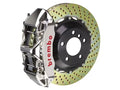 Brembo 05-14 Mustang GT Excl non-ABS Equipped Fr GT BBK 4Pis Cast 2pc 355x32 2pc Rtr Slot TY3L-Red