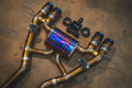 BMW G87, M2 3.0L Axleback, Grade 5 Titanium, Forged Carbon 3.5" Tips