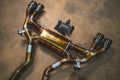 BMW F97,F98 X3M,X4M 3.0L Catback, Grade 5 Titanium, Titanium 4.0" Tips