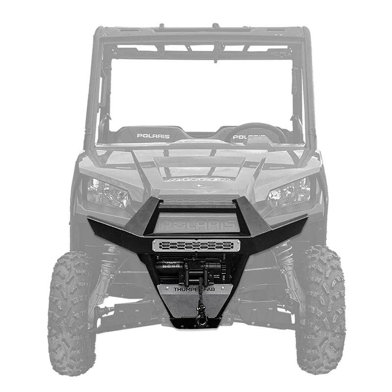 RANGER 500 / 570 MIDSIZE FRONT WINCH BUMPER 2 PIECE NO LIGHT KIT BLACK