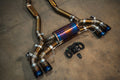 BMW F91 M8 3.0L Catback, Grade 5 Titanium, Titanium 4.0" Tips