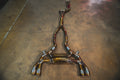 BMW F97,F98 X3M,X4M 3.0L Catback, Grade 5 Titanium, Carbon Fiber 4" Tips