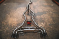BMW G42, M240i 3.0L Catback, Grade 5 Titanium, Burnt 3.5" Tips