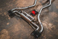 BMW G42, M240i 3.0L Catback, Grade 5 Titanium, Burnt 3.5" Tips
