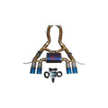 BMW G87, M2 3.0L Axleback, Grade 5 Titanium, Burnt 3.5" Tips