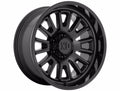 ROVER 24X12 8X170 44MM SATIN BLACK W/ GLOSS BLACK LIP