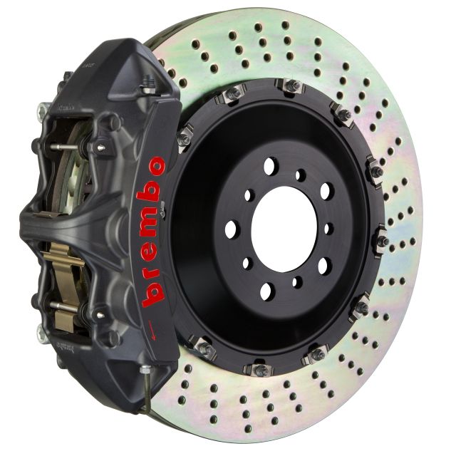 Brembo 06-10 M5/06-10 M6 Front GTS BBK 6 Piston Cast 405x34 2pc Rotor Slotted TY3L-Black HA