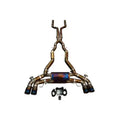 BMW F91 M8 3.0L Catback, Grade 5 Titanium Carbon Fiber 4.0" Tips