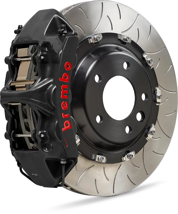 Brembo 08-14 WRX/15-21 WRX Front GT BBK 6 Piston Cast 355x32 2pc Rotor Slotted TY3L-Silver