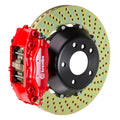 Brembo 78-79 930/80-89 930 Rear GT BBK 4 Piston Cast 2pc 345x28 2pc Rotor Slotted TY3L-Red