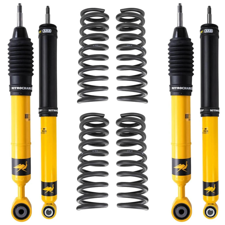 ARB / OME 22-25 Toyota Tundra Frnt & Rear Nitrocharger Plus Kit (3in/0lbs FR - 2in/440lbs RR)