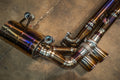 Porsche 991  3.4,3.8L, Catback, T304 SS Anodized Gold, 4.0" Tips