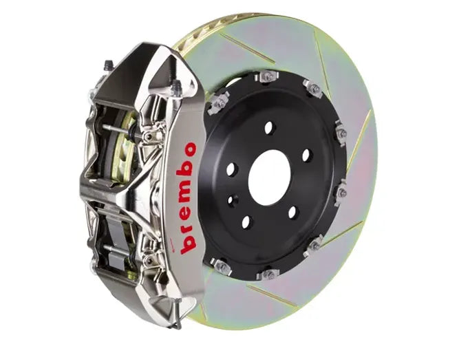 Brembo 20+ Corvette C8/C8 Z51 Front GTR BBK 6 Piston Billet 380x34 2pc Rotor Slotted TY3L- Nickel