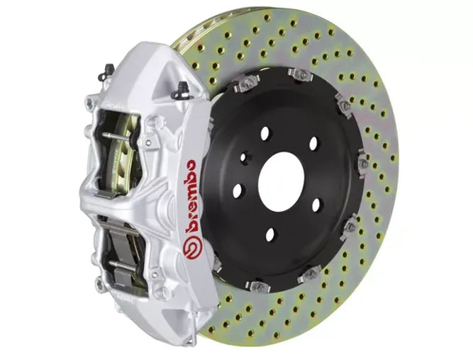 Brembo 07-18 Wrangler/Unlimited Front GT BBK 6 Piston Cast 380x34 2pc Rotor Slotted TY3L-Silver
