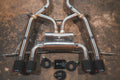 BMW G80,G82 M3,M4 3.0L Axleback, T304 SS, Carbon Fiber 4.0" Tips